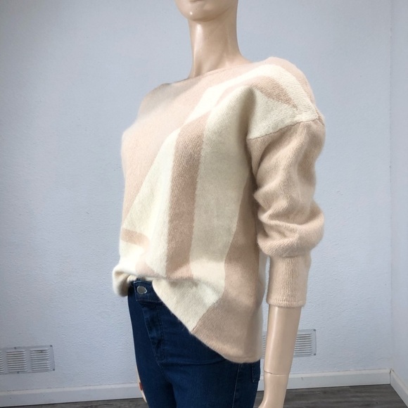 Vintage Outlander cream,beige overside sweater S:L - Picture 5 of 16